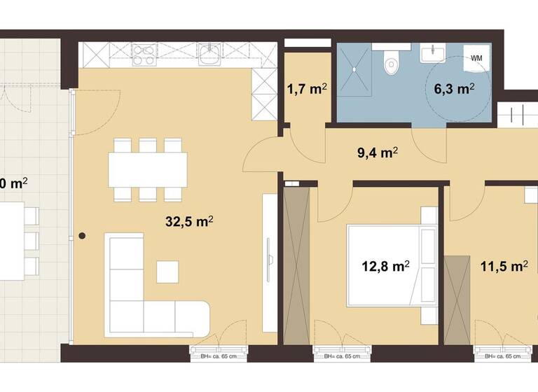 Wohnung zum Kauf - Erstbezug 526.000 € 3 Zimmer 74,2 m² Tranglweg Nüziders 6714