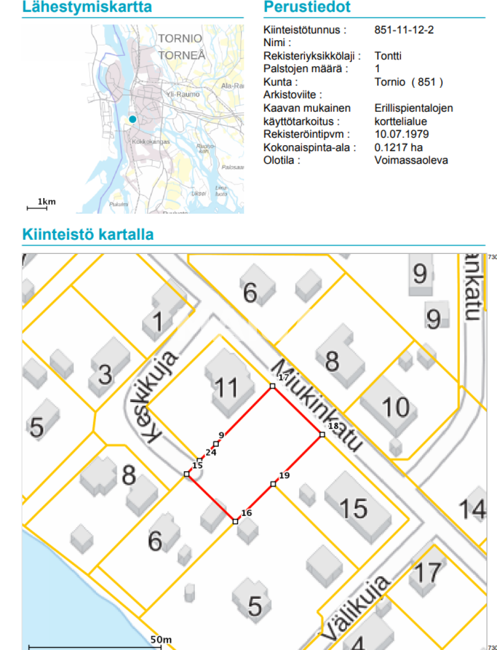 Grundstück zum Kauf 30.000 € 1.217 m²<br/>Grundstück Tornio 95420