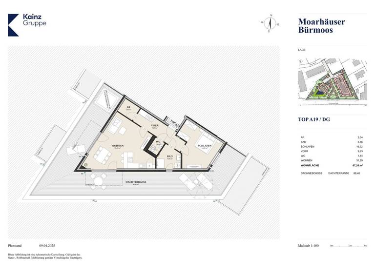 Wohnung zum Kauf - Erstbezug 347.000 € 2 Zimmer 67,3 m² Bürmoos 5111