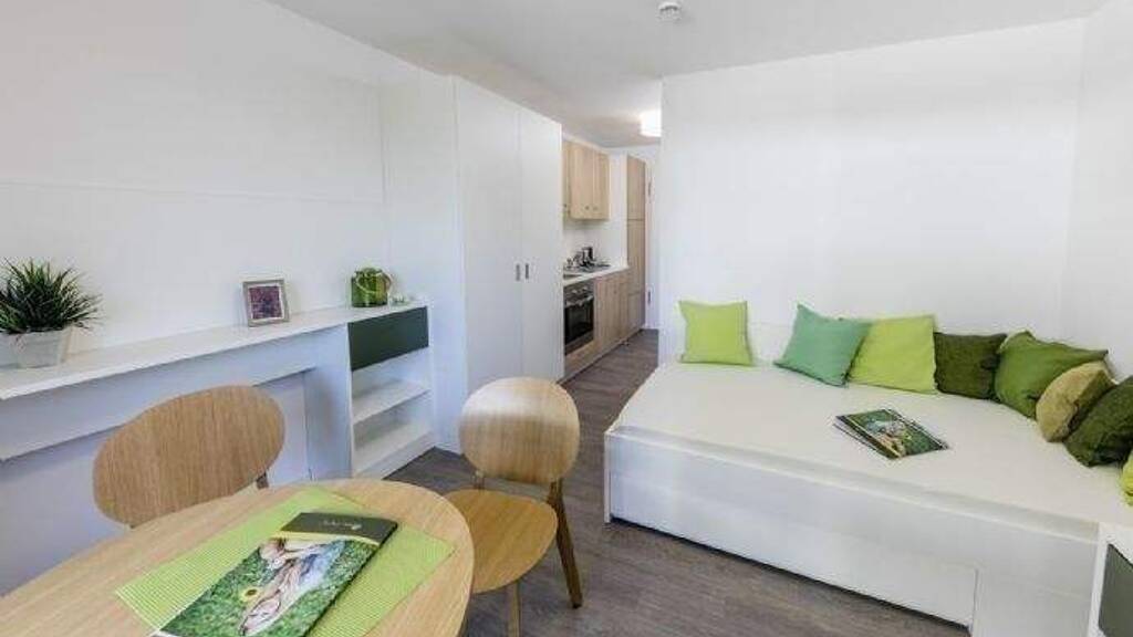 Studio zur Miete 611 € 1 Zimmer 23 m² 4. Geschoss frei ab 01.05.2026 Jean-Weipert-Straße 3 Kaiserlei Offenbach am Main 63067