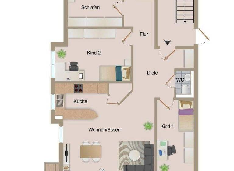 Wohnung zum Kauf 458.000 € 4 Zimmer 101 m² Hildrizhausen 71157