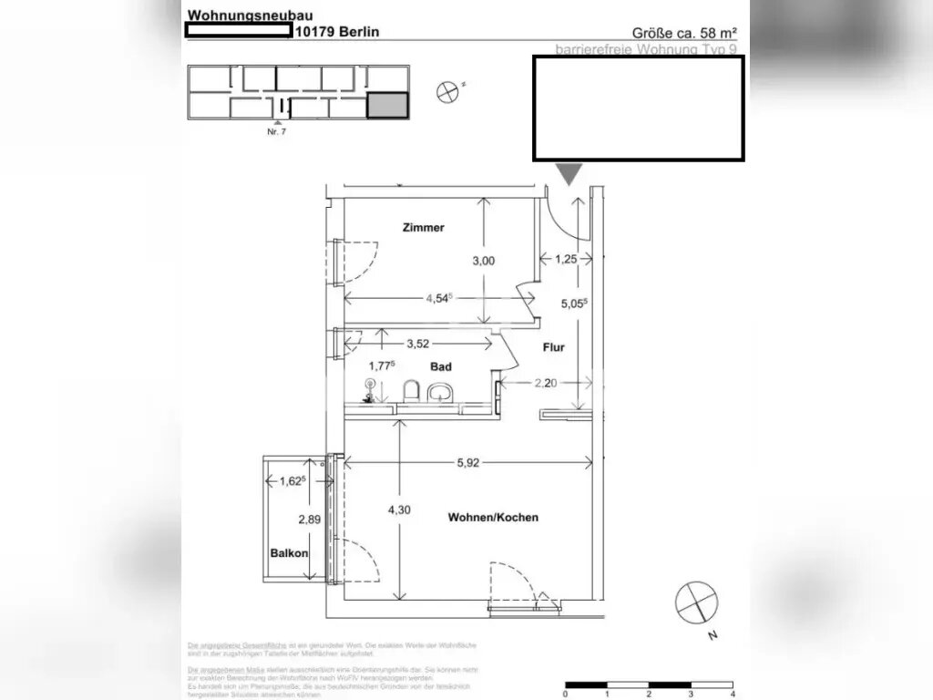 Wohnung zur Miete Tauschwohnung 410 € 2 Zimmer 58 m²<br/>Wohnfläche Moabit Berlin 10179