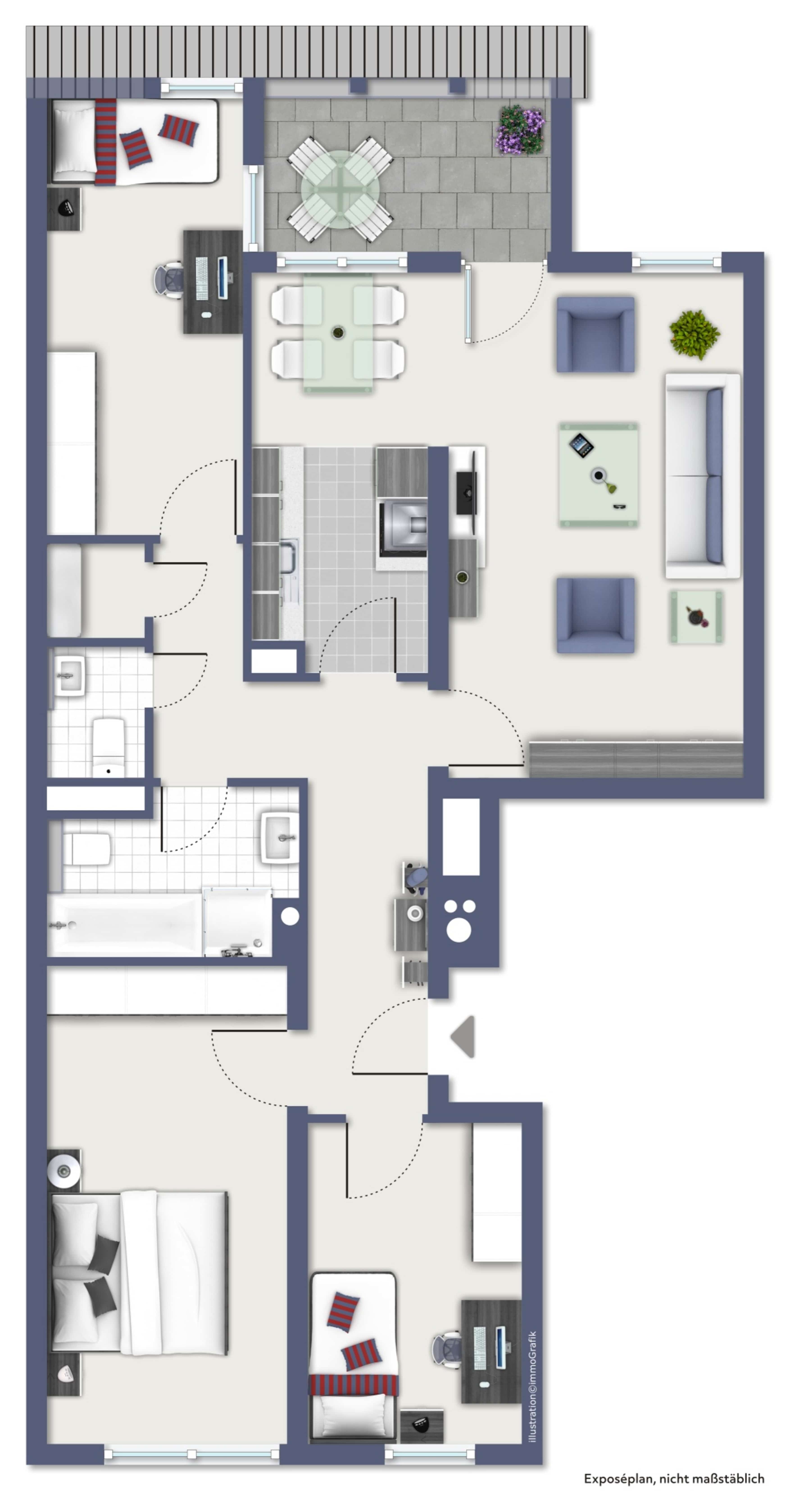 Wohnung zum Kauf 548.000 € 4 Zimmer 87 m²<br/>Wohnfläche 3.<br/>Geschoss Ismaning Ismaning 85737