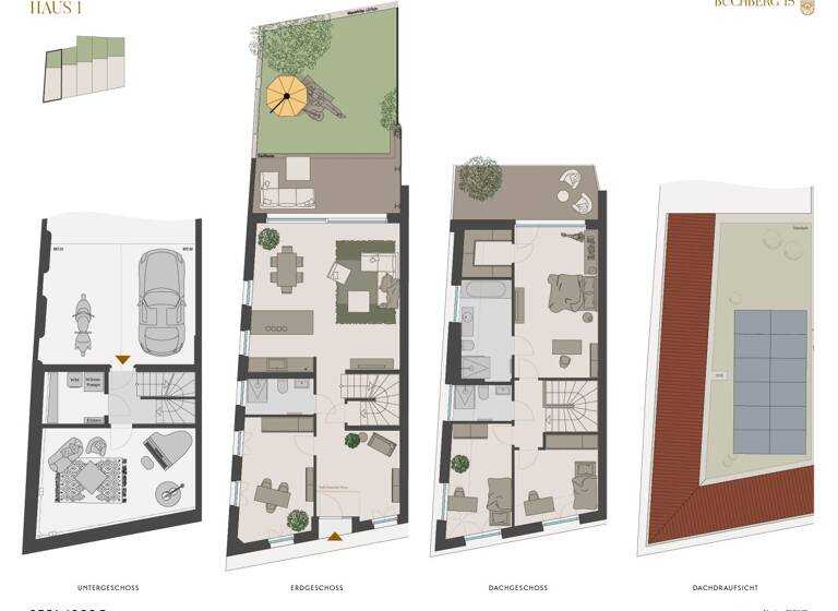 Haus zum Kauf - Erstbezug 983.000 € 5 Zimmer 138,7 m² Buchberggasse 15 Klosterneuburg 3400