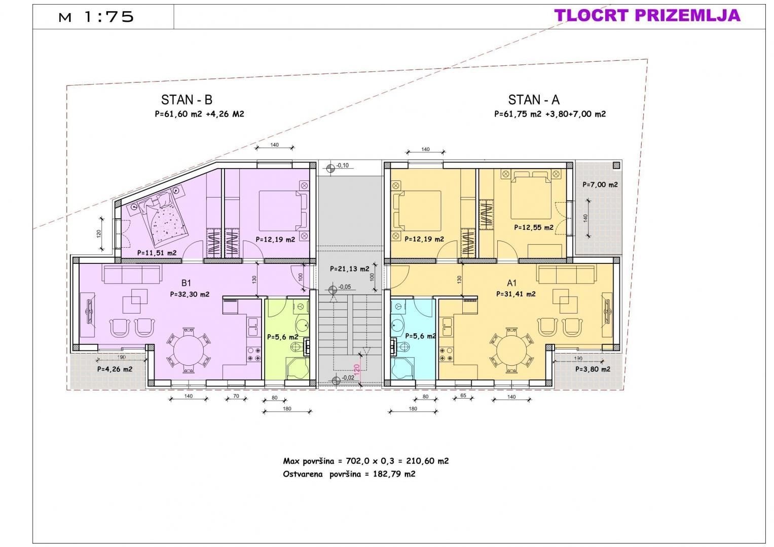 Wohnung zum Kauf 270.000 € 2 Zimmer 66 m²<br/>Wohnfläche Porec