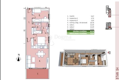 Wohnung zum Kauf 287.000 € 3 Zimmer 82 m² 1. Geschoss Seget 21220