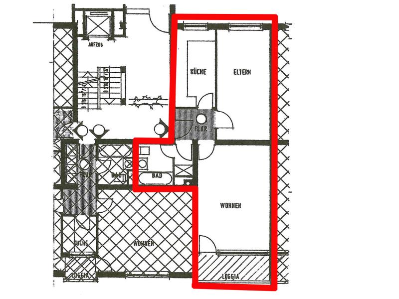 Wohnung zur Miete 630 € 2 Zimmer 56 m²<br/>Wohnfläche EG<br/>Geschoss Mooshof Nürnberg 90411