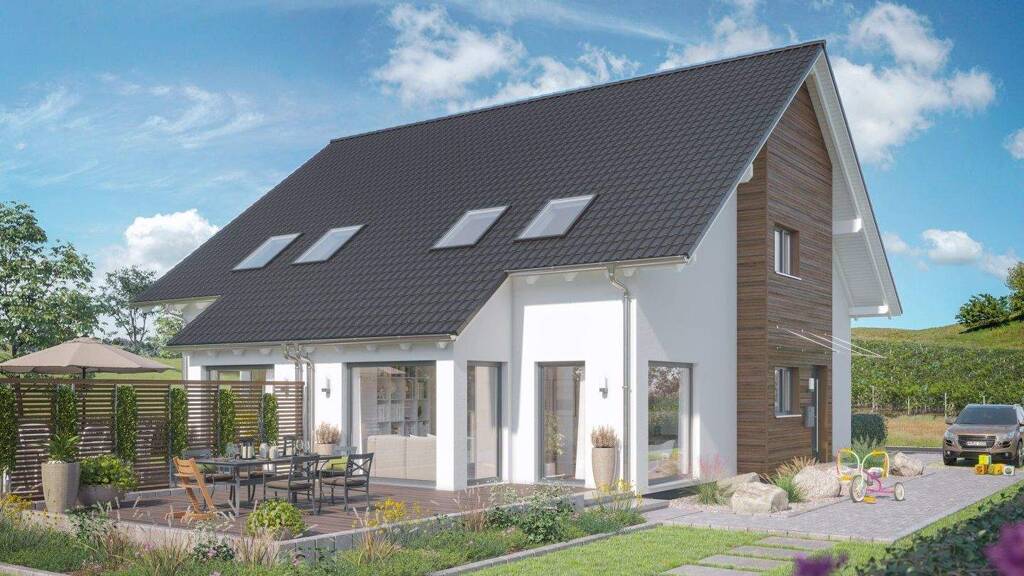 Doppelhaushälfte zum Kauf provisionsfrei 549.000 € 4,5 Zimmer 126 m² 230 m² Grundstück Laudenbach 69514