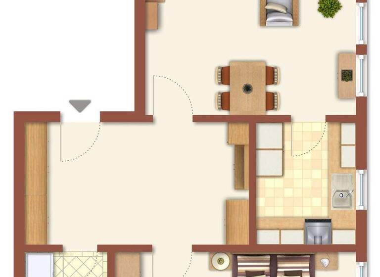 Wohnung zum Kauf 105.000 € 2 Zimmer 64 m² 2. Geschoss Rotfelden Ebhausen 72224