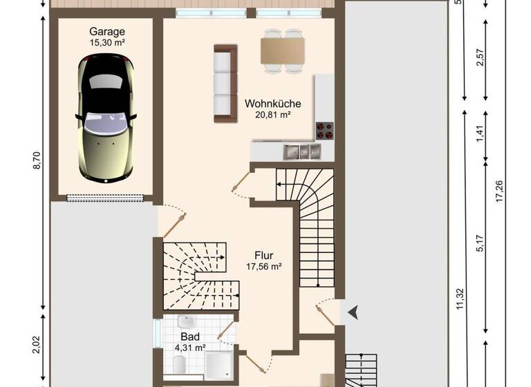 Maisonette zum Kauf - Erstbezug 649.000 € 5 Zimmer 168,3 m² EG Ensen Köln / Ensen 51149