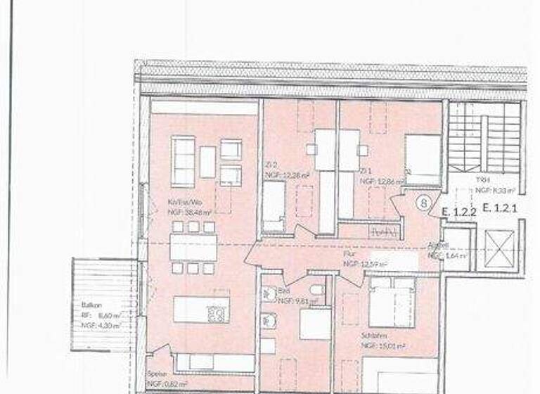 Wohnung zur Miete - Erstbezug 1.819 € 4 Zimmer 107 m² 2. Geschoss frei ab sofort Bad Füssing 94072