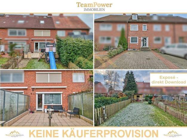 Reihenmittelhaus zum Kauf 219.000 € 4 Zimmer 84 m² 185 m² Grundstück Gartenstadt Neumünster 24537