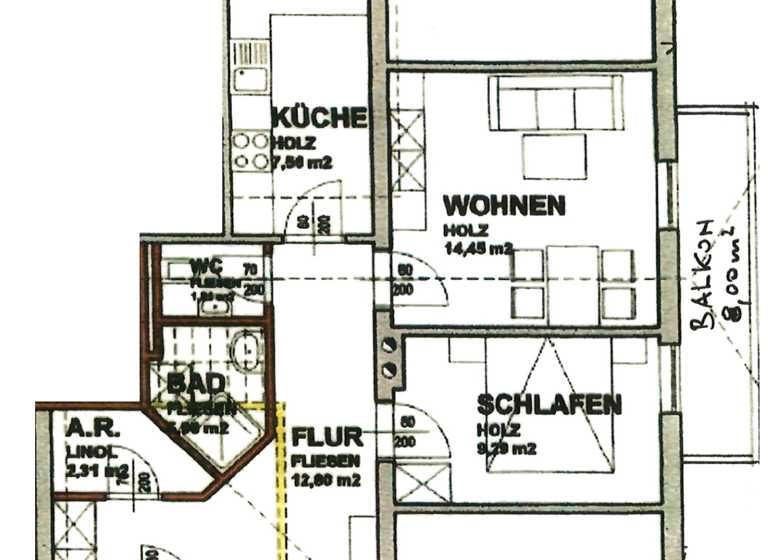 Wohnung zur Miete 858 € 2 Zimmer 54,2 m² 2. Geschoss frei ab 01.07.2026 Mariapfarr 5571