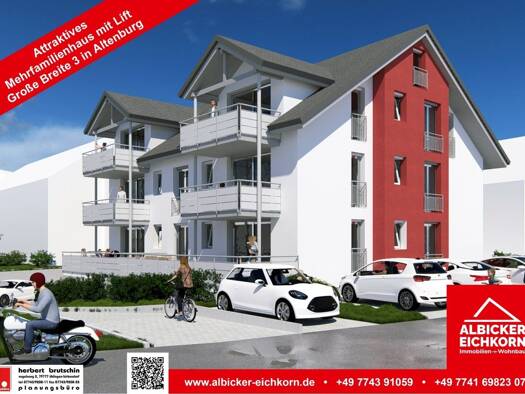 Wohnung zum Kauf provisionsfrei 352.600 € 3 Zimmer 86 m² 2. Geschoss Große Breite 3 Altenburg Jestetten-Altenburg 79798