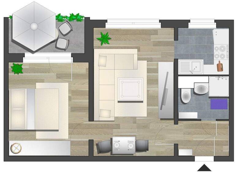 Wohnung zur Miete 255 € 2 Zimmer 45,8 m² 7. Geschoss frei ab 01.06.2026 Ernst-Enge-Str. 11 Gablenz Chemnitz 09127