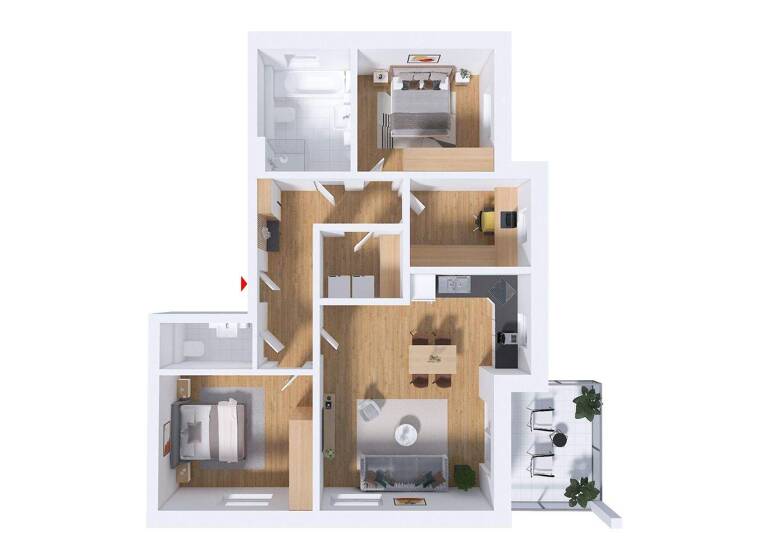 Wohnung zum Kauf - Erstbezug provisionsfrei 357.000 € 4 Zimmer 94,9 m² Söhre Diekholzen 31199