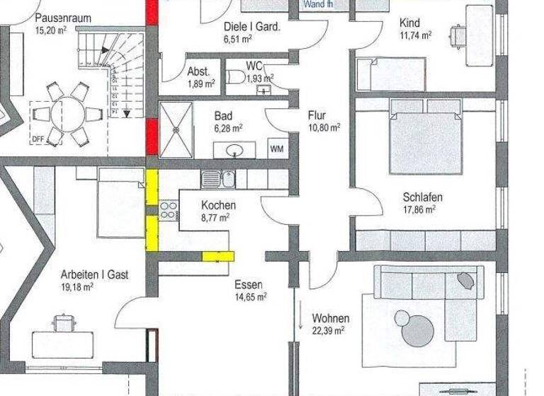 Wohnung zur Miete 1.285 € 4 Zimmer 122 m² EG Rot am See 74585