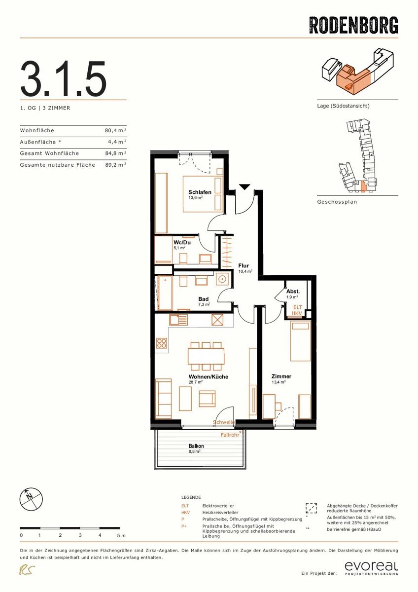 Wohnung zum Kauf provisionsfrei 595.000 € 3 Zimmer 84,8 m²<br/>Wohnfläche 1.<br/>Geschoss Marckmannstraße 53-55 Rothenburgsort Hamburg / Rothenburgsort 20539