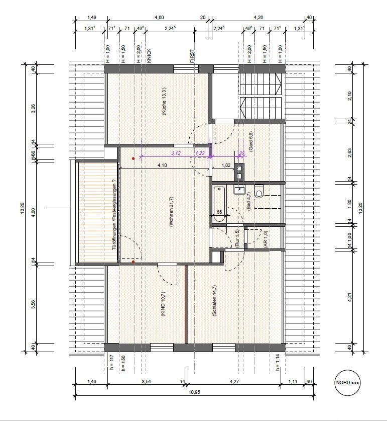 Wohnung zur Miete 750 € 4 Zimmer 80 m²<br/>Wohnfläche Zinkenwerderstraße 9 Großgründlach Nürnberg 90427