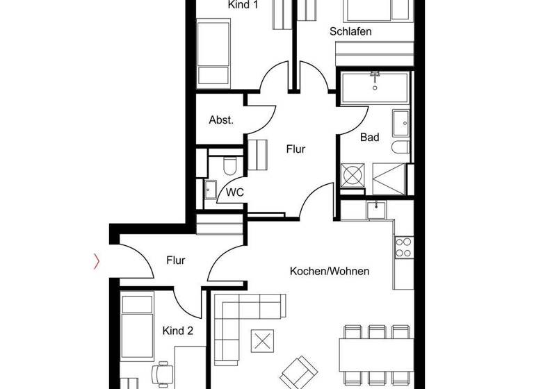 Wohnung zur Miete 1.622 € 4 Zimmer 96 m² 1. Geschoss Elsa-Neumann-Straße 37 Siemensstadt Berlin 13629