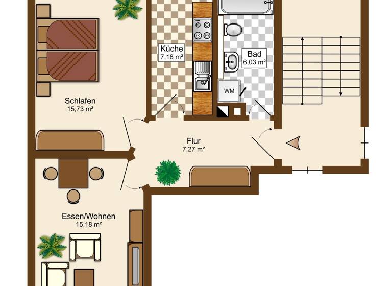 Studio zum Kauf 129.000 € 2 Zimmer 54 m²<br/>Wohnfläche 2.<br/>Geschoss Sattelhofstraße 17 Leutzsch Leipzig 04179