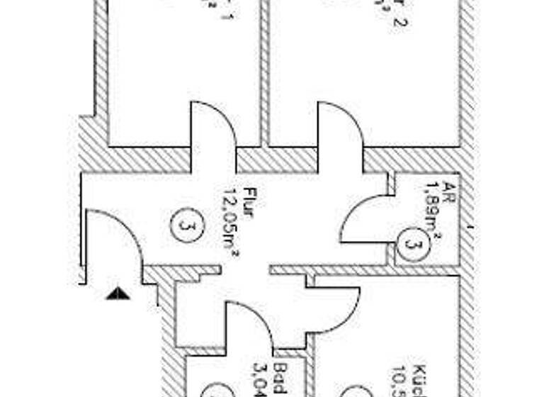 Wohnung zur Miete 739 € 2 Zimmer 60 m² EG Pfeilstraße 10 Großzschocher Leipzig 04249