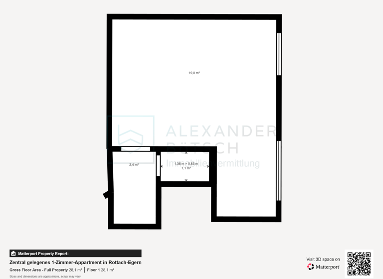 Studio zum Kauf provisionsfrei 1 Zimmer 25 m² EG Rottach Rottach-Egern 83700