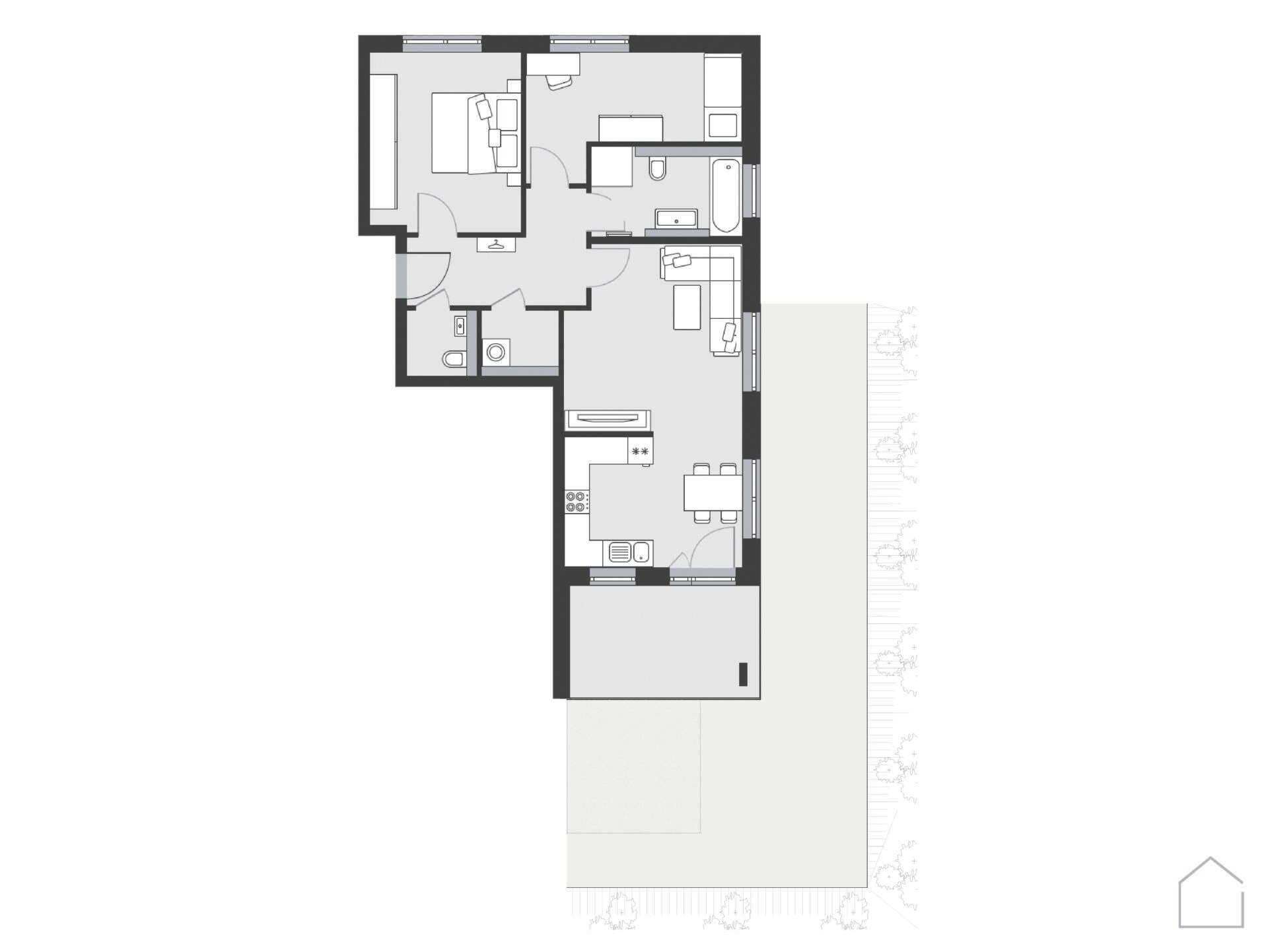 Wohnung zur Miete 950 € 3 Zimmer 77,4 m²<br/>Wohnfläche UG<br/>Geschoss ab sofort<br/>Verfügbarkeit Winzerstraße 10 Königheim Königheim 97953