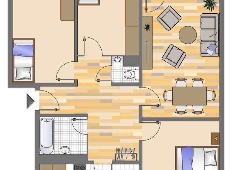 Wohnung zur Miete 977 € 4 Zimmer 93 m² 1. Geschoss frei ab 24.04.2026 Elbestraße 17 Norf Neuss 41469