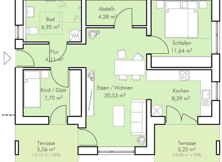 Wohnung zum Kauf - Erstbezug provisionsfrei 324.100 € 3 Zimmer 74 m² EG frei ab sofort Neubürgerstraße Hutthurm 94116