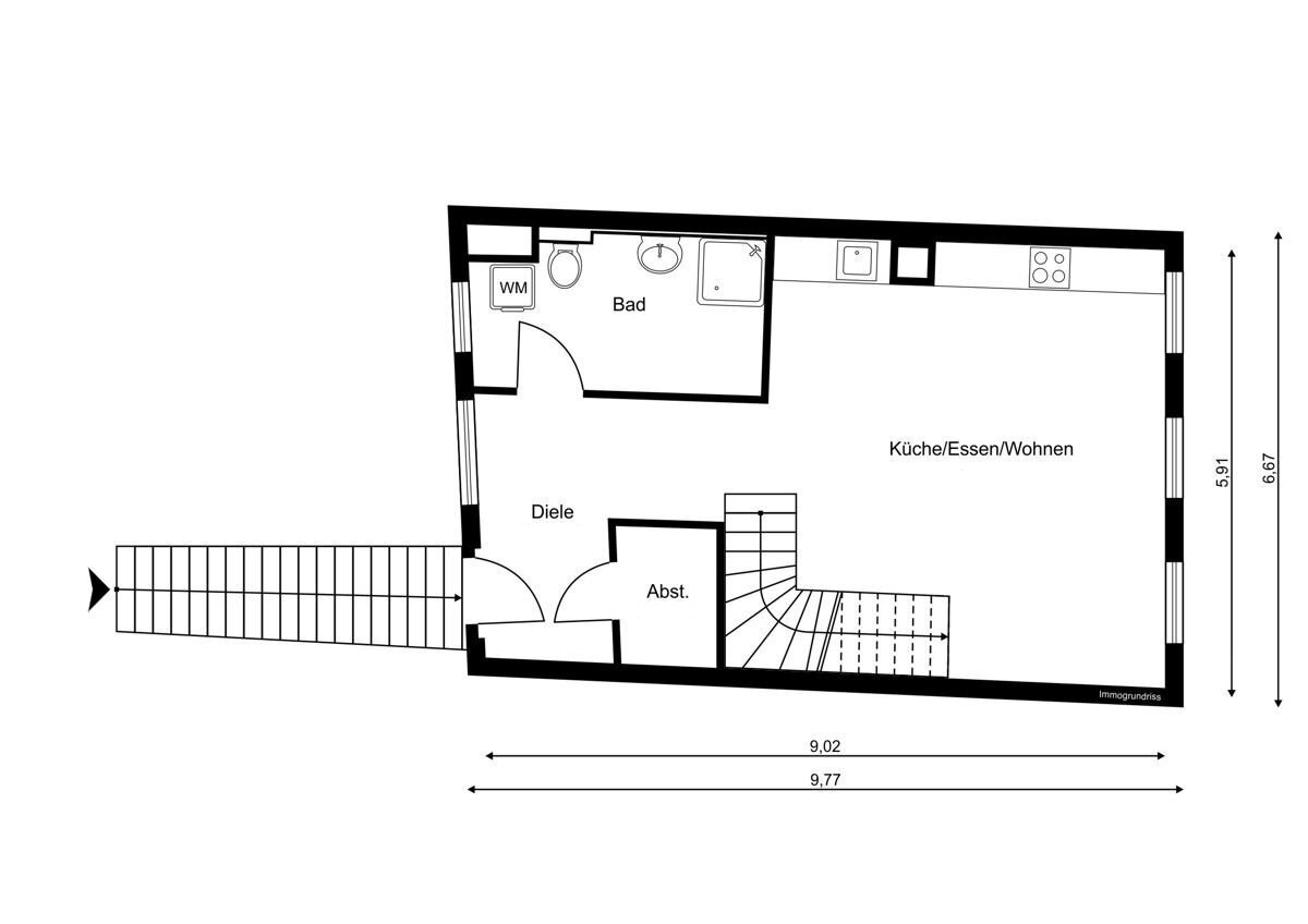 Maisonette zum Kauf 299.000 € 3 Zimmer 85 m²<br/>Wohnfläche EG<br/>Geschoss Breisach Breisach am Rhein 79206