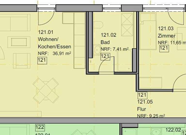 Wohnung zur Miete 1.145 € 3 Zimmer 89,5 m² 2. Geschoss frei ab 01.05.2026 Vöhringen 89269