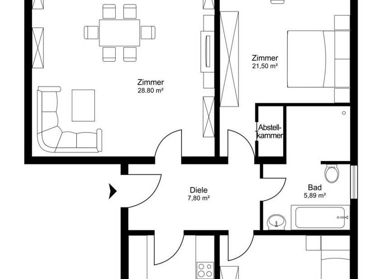 Wohnung zum Kauf 710.000 € 3 Zimmer 85,7 m²<br/>Wohnfläche 1.<br/>Geschoss Ramersdorf-Perlach München 81549