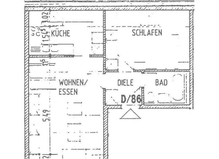Wohnung zum Kauf 74.000 € 2 Zimmer 57,1 m² 4. Geschoss Rosa-Luxemburg-Str. 90 Pölbitz Zwickau 08058
