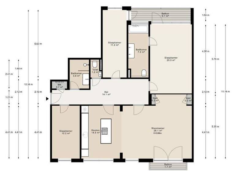 Haus zum Kauf 1.175.000 € 4 Zimmer 117 m² stadionweg 162 4 amsterdam 1077 TB
