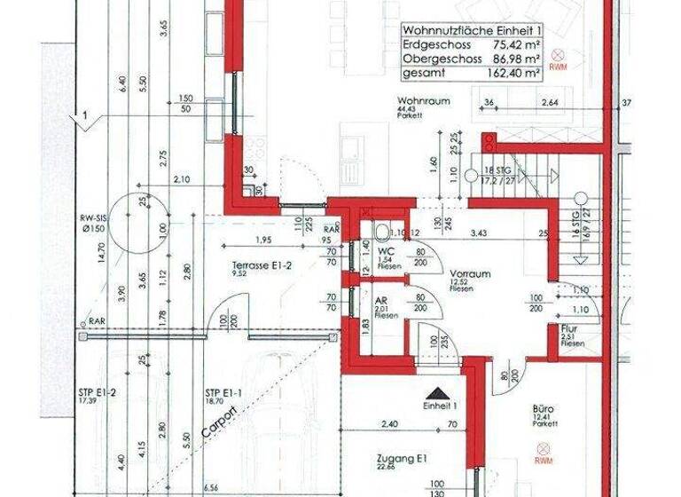 Doppelhaushälfte zum Kauf 663.000 € 162,4 m² 396 m² Grundstück Rauchenwarth 2320