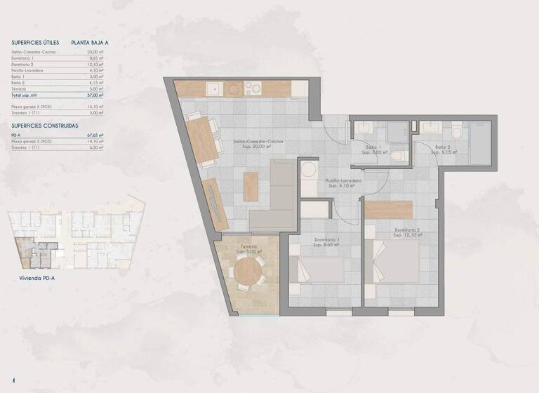 Terrassenwohnung zum Kauf 199.000 € 2 Zimmer 67 m² San Pedro del Pinatar 30740