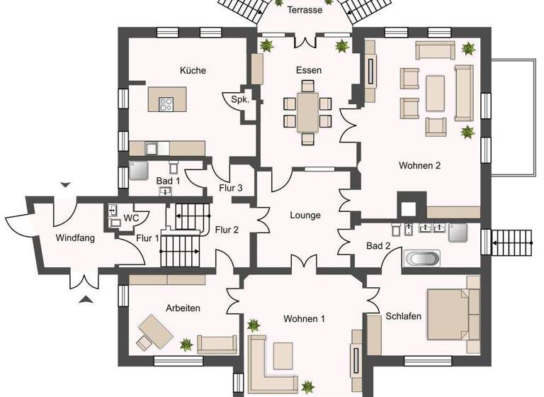 Mehrfamilienhaus zum Kauf als Kapitalanlage geeignet 990.000 € 11 Zimmer 522,6 m² 6.484 m² Grundstück Gaudlitz Sornzig-Ablaß 04769