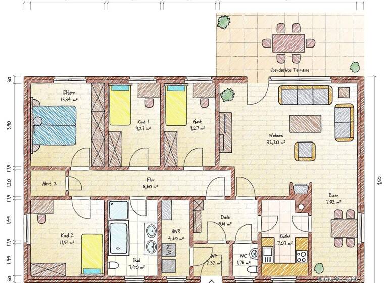 Bungalow zum Kauf 249.000 € 5 Zimmer 120 m² 1.197 m² Grundstück frei ab sofort Rosche 29571
