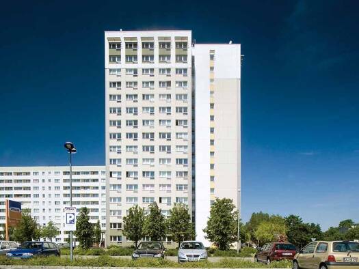 Wohnung zur Miete 315 € 2 Zimmer 48,4 m² 11. Geschoss Bertolt-Brecht-Straße 16 Leipziger Str. Leipziger Straße 39120