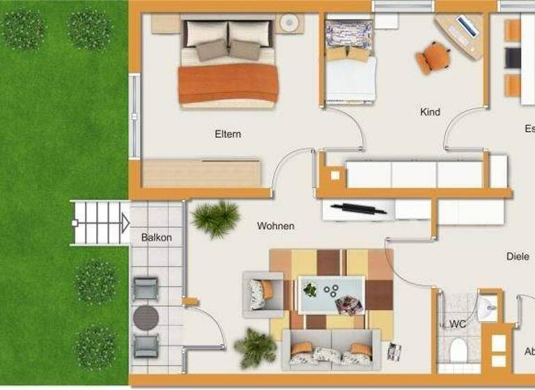 Wohnung zur Miete 1.400 € 3 Zimmer 83 m² EG Gauting 82131