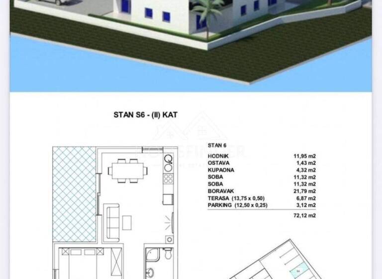 Wohnung zum Kauf 220.000 € 3 Zimmer 72 m² 2. Geschoss Pag Pag