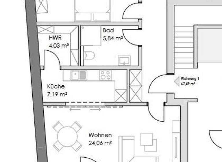 Wohnung zum Kauf 342.500 € 2 Zimmer 69,2 m²<br/>Wohnfläche EG<br/>Geschoss Abdenastraße 2 Stadtzentrum Emden 26721
