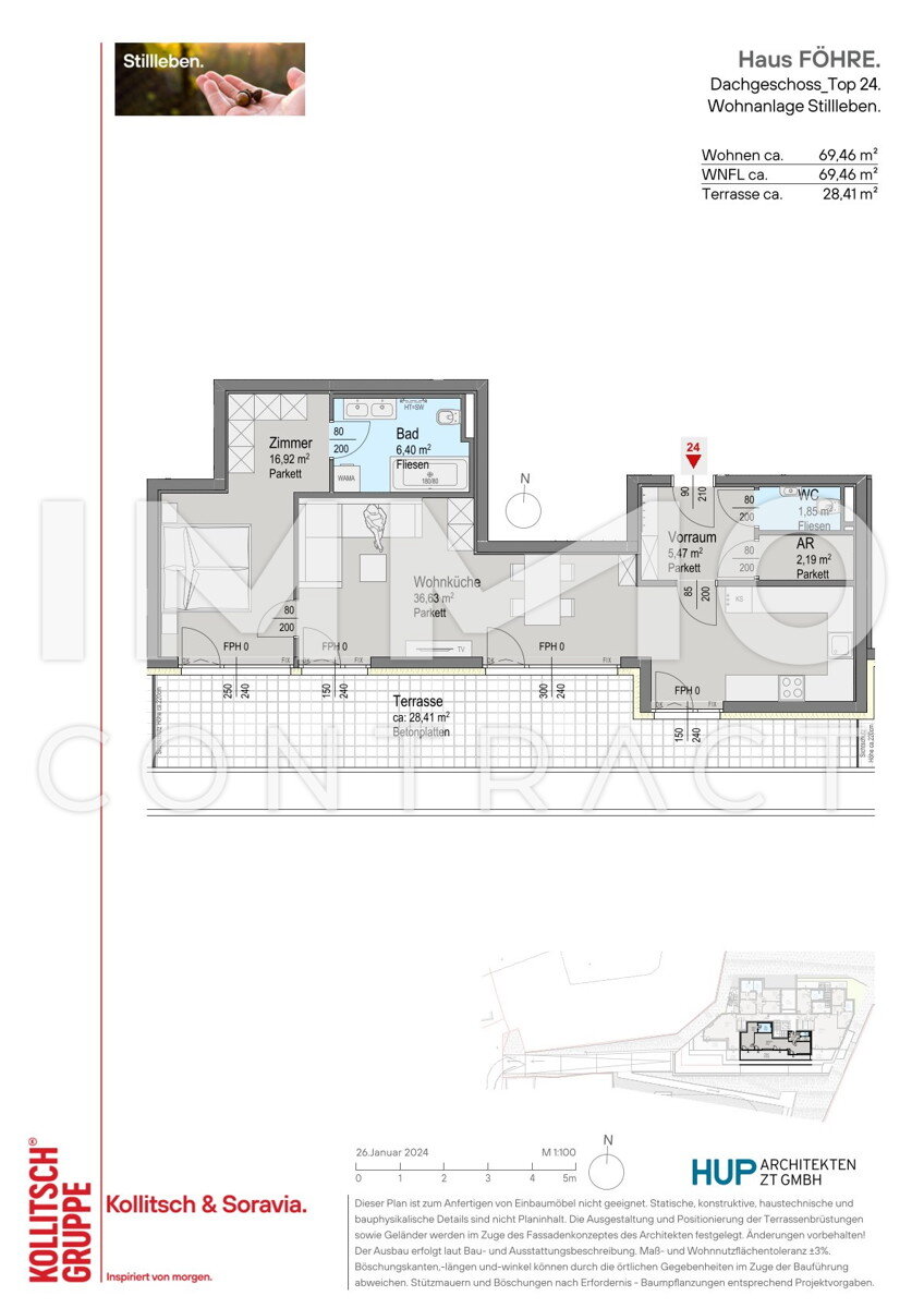 Wohnung zum Kauf provisionsfrei 465.400 € 2 Zimmer 69,5 m²<br/>Wohnfläche Kaltenleutgeben 2391