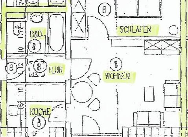 Wohnung zur Miete 425 € 2 Zimmer 43 m²<br/>Wohnfläche 3.<br/>Geschoss An der Siedlung 2a Radebeul 01445