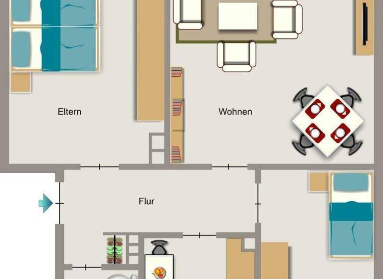 Wohnung zur Miete 629 € 3,5 Zimmer 65,5 m² 1. Geschoss frei ab 01.07.2026 Overbruchstraße 83 Overbruch Duisburg 47178