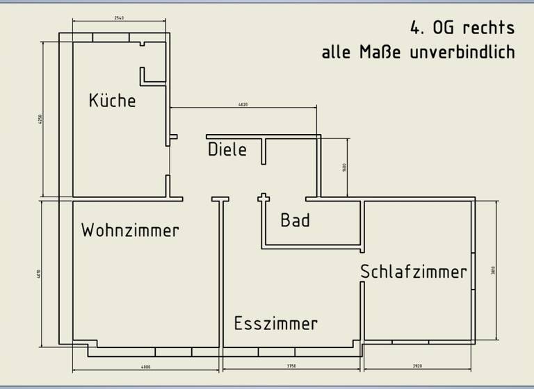 Wohnung zur Miete 660 € 3 Zimmer 60 m² Geschoss 3/4 frei ab 01.06.2026 Zentrum Jena 07743