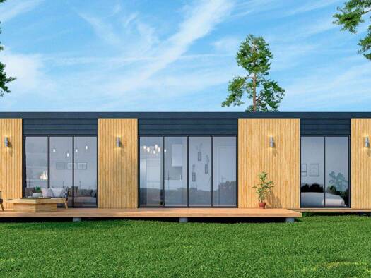 Bungalow zum Kauf - Erstbezug provisionsfrei 249.000 € 3 Zimmer 42 m² 241 m² Grundstück frei ab sofort Hausen Villenbach 86637