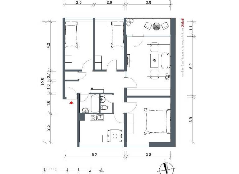 Wohnung zur Miete 539 € 4 Zimmer 86 m² 2. Geschoss frei ab 22.05.2026 Kattowitzer Straße 6 Kreuztal 57223