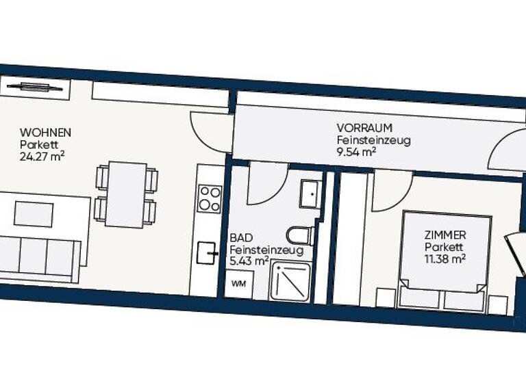 Wohnung zur Miete 534 € 2 Zimmer 54,6 m² Lend Graz 8020